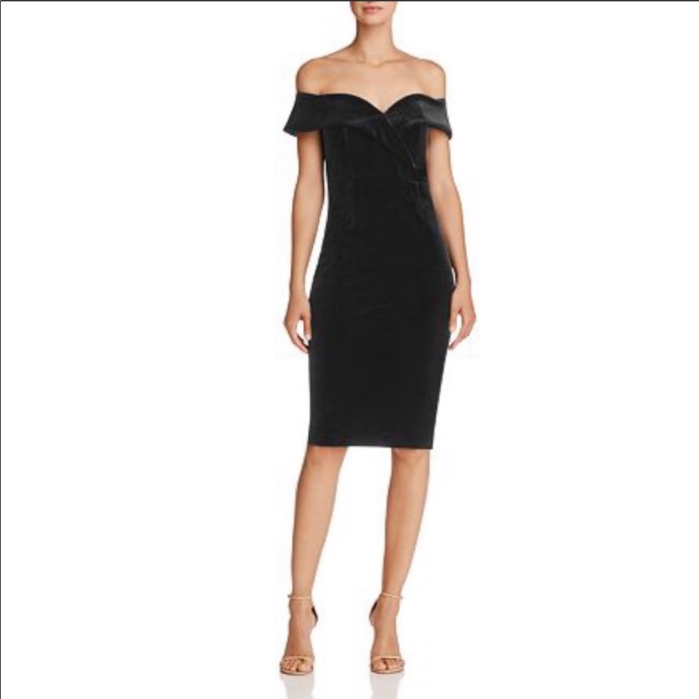 BARDOT X REVOLVE midi bustier velvet dress
